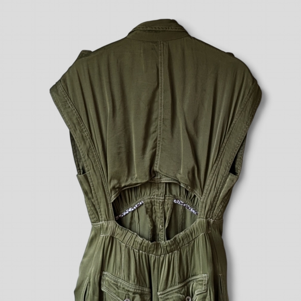 Anthropologie Olive Green Jumpsuit - Picture 9 of 14
